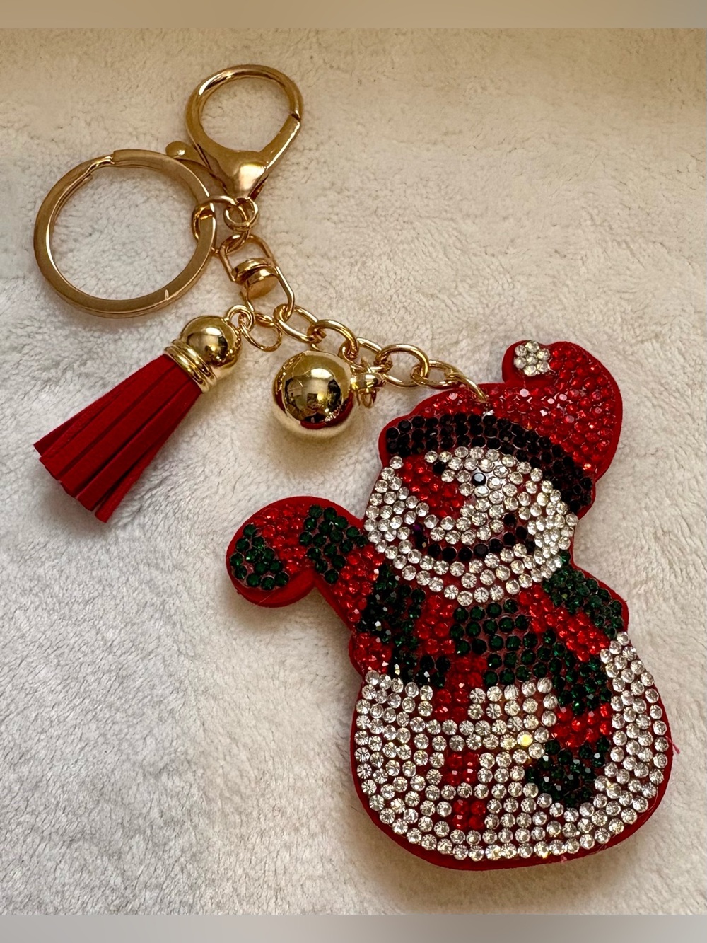 Gold Crystal Mini Purse Keychain - Unbranded